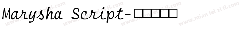 Marysha Script字体转换